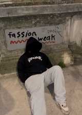 Metal Slash Black Zipper